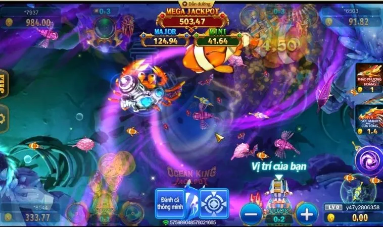 Các sinh vật trong game Bắn Cá Đại Dương Tại 8KBet