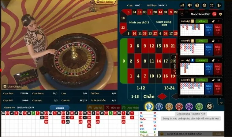 Các loại cược Roulette Nhà Cái 8KBet