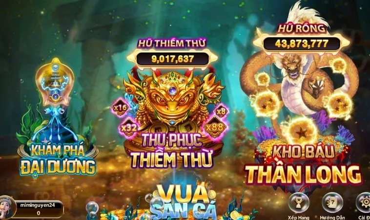 Các phòng chơi Vua Bắn Cá Tại 8KBet
